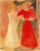 Munch, Edvard - Two Girls (from the Reinhardt Frieze)